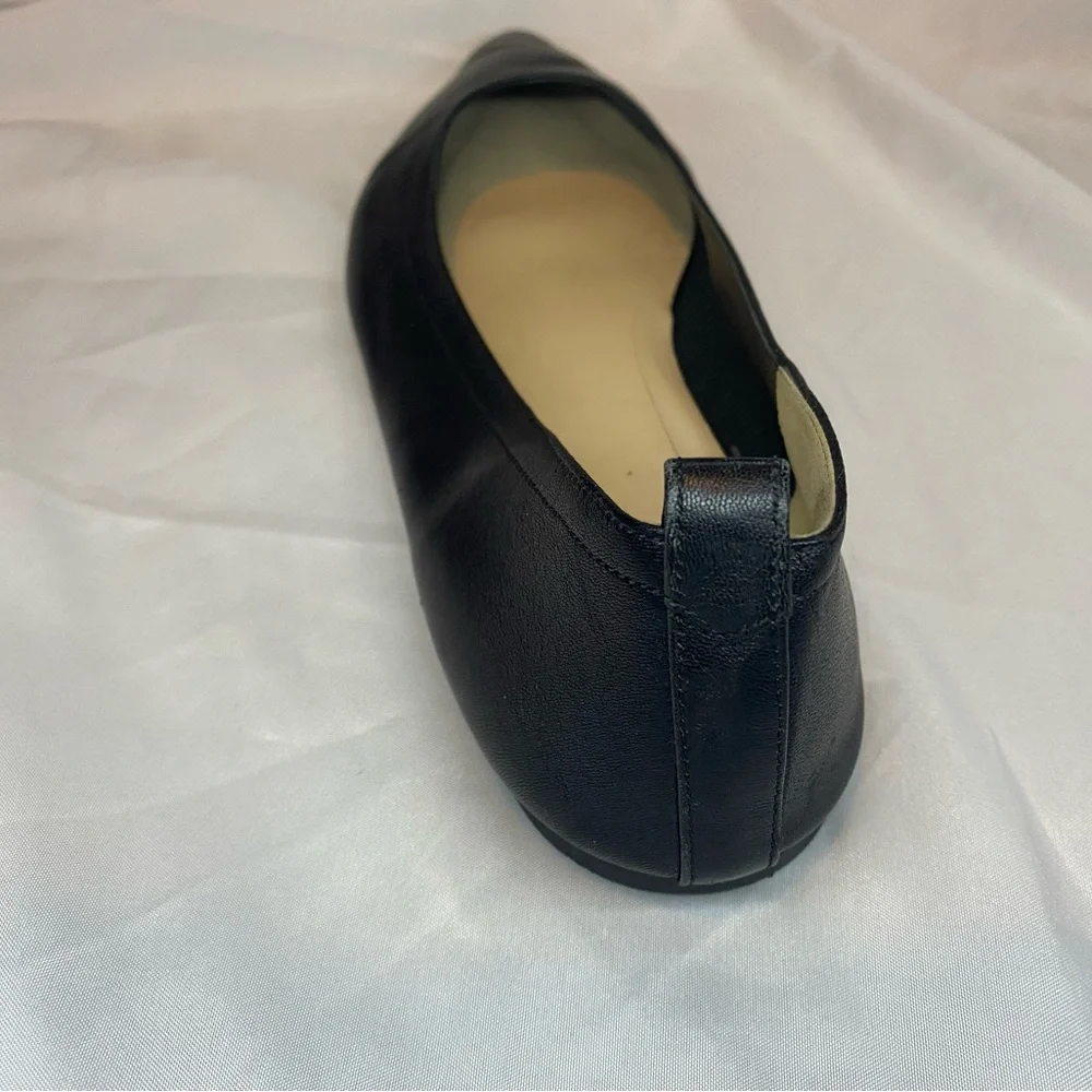 Everlane Black Pointed Leather Flats - Picture 6 of 10